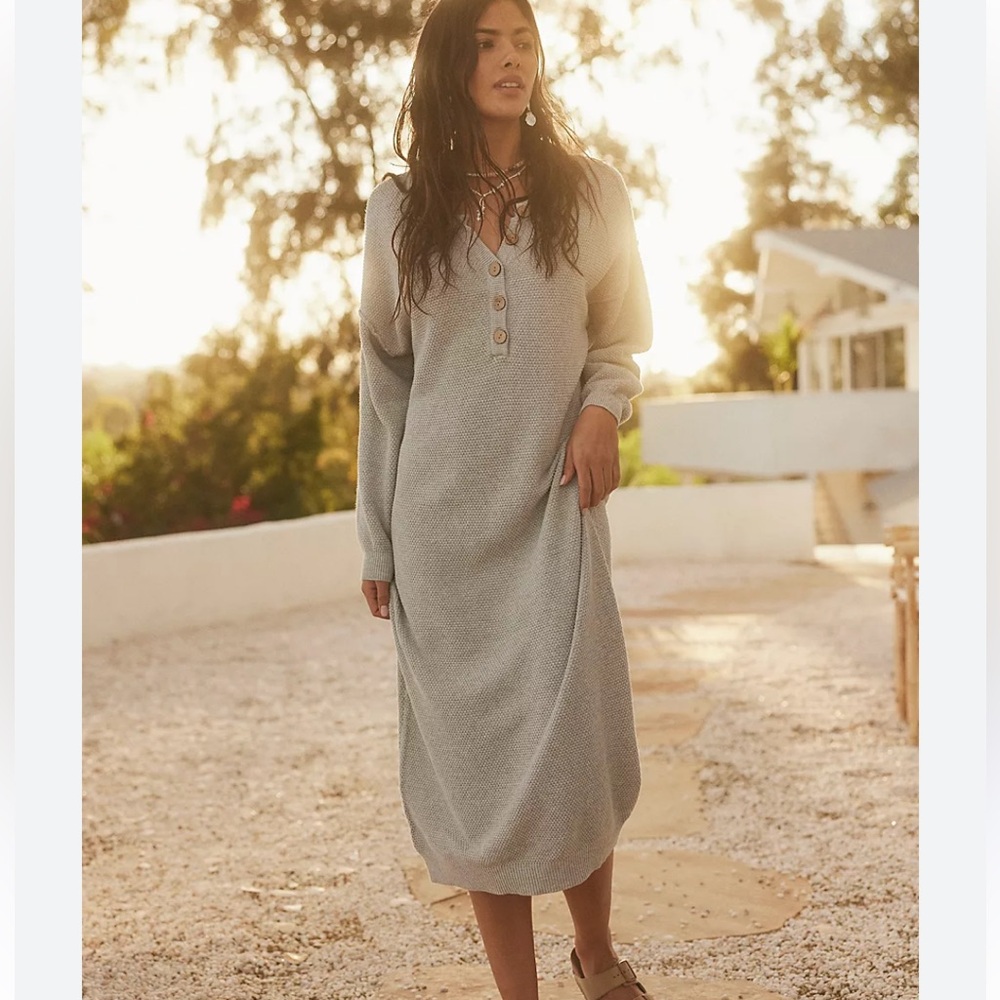 Free People Hailee Sweater Dress Sz large